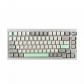 Retro Green Greek 104+43 PBT Dye-subbed Keycaps Set for Cherry MX Mechanical Gaming Keyboard